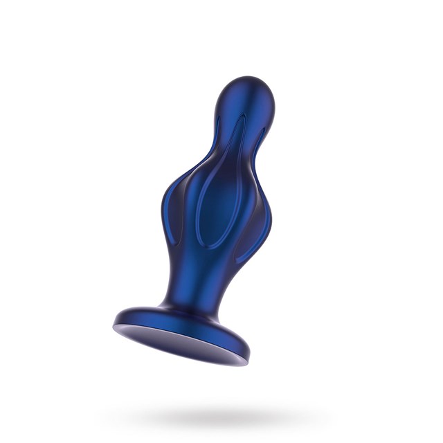 BUTTOCKS BATTER PLUG METALLIC BLUE