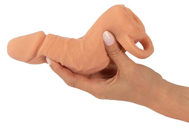 2-in-1 PenisFörlängning och Masturbator 18,5cm