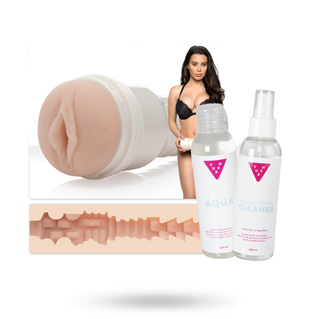 LANA RHOADES DESTINY MED VUXEN AQUA GLIDMEDEL 150 ML & VUXEN TOY CLEANER 150ML KIT