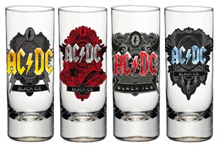 Ac/dc Shotglas 4-pack Black Ice