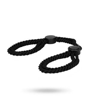 Adjustable Rope Hand Cuffs - Black