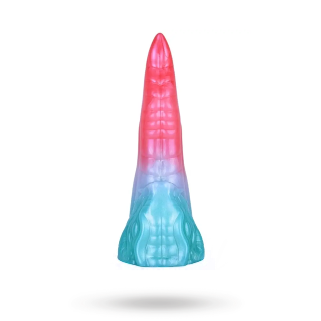 Alien Beast Cyan Rainbow Dildo 20,8 cm