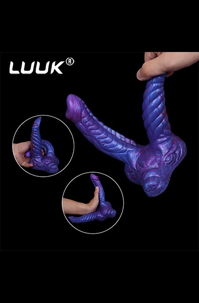 Bad Demon Double Dildo Orphox Purple 18,5 cm