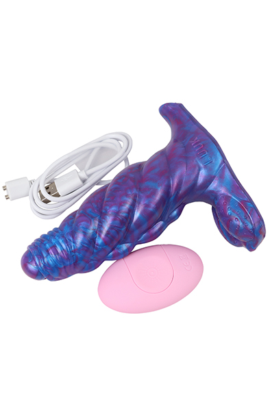 Bad Demon Seraphon Vibrating Dildo Purple 13,5 cm