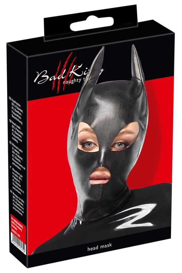 Head Mask Cat/Batwoman Black