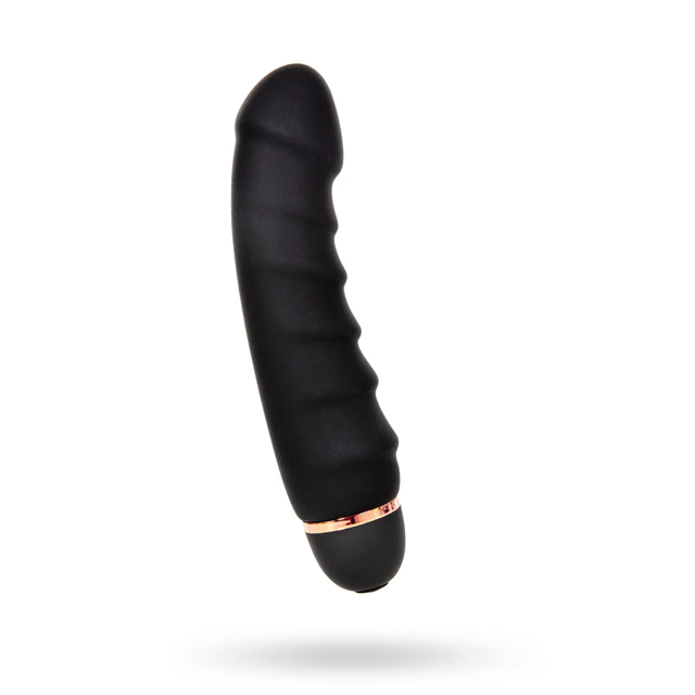 Black Amazing Ribbed Vibrator Kit