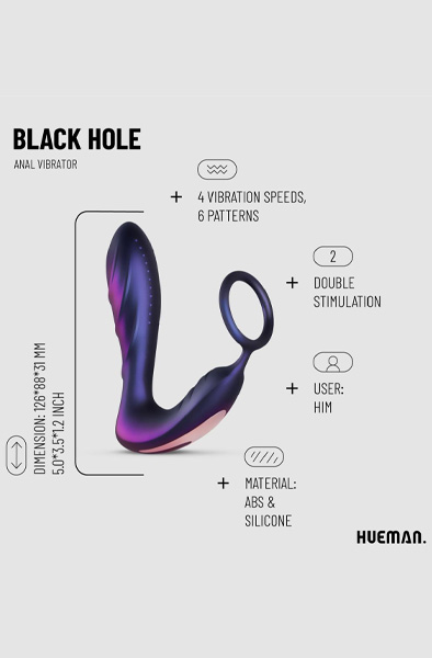 Black Hole Anal Vibrator With Cockring