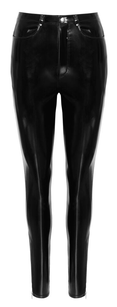 Vinyl Trousers Black