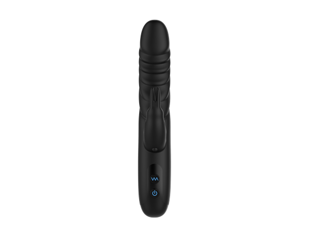 Black Silicone G-Spot Rabbit Vibrator