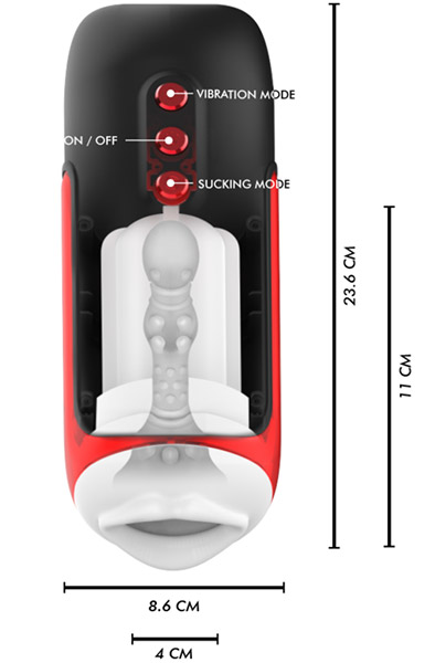 Blaze Suction & Vibration Mouth Masturbator