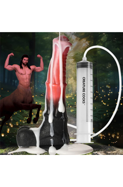 Centaur Explosion Squirting Silicone Dildo 24,5 cm