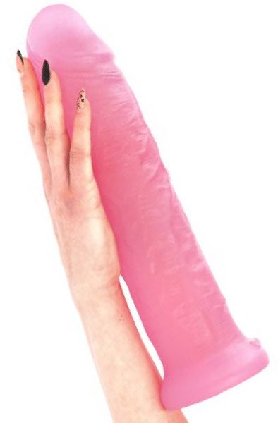 Cesare Dildo Transparent Pink 32 cm