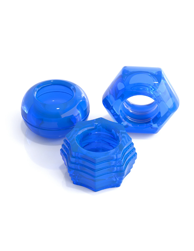 Classix - Deluxe Cock Ring Set Blue