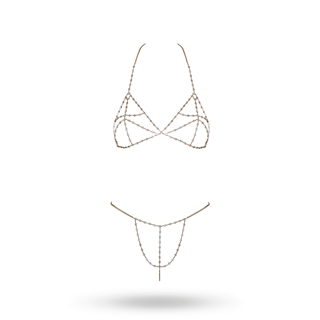 Bra Set Chain Gold