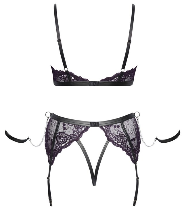 Suspender Set Plus Size Purple