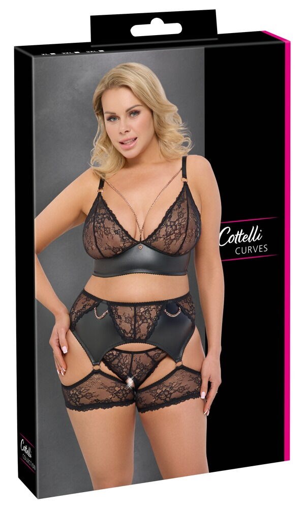 Lace set Black Plus Size