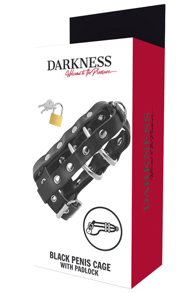 Darkness Leather Chastity Cage