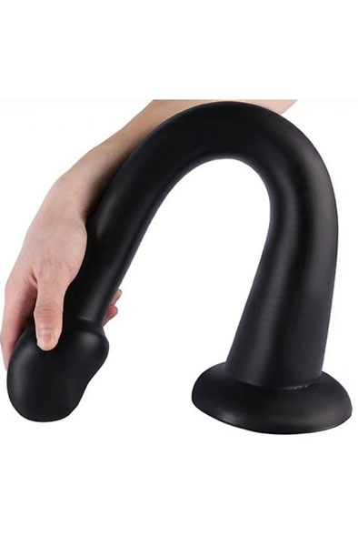 Darksil Whale Dildo Large Black 42 cm