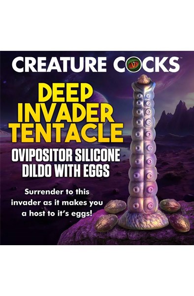 Deep Invader Tentacle Dildo With Eggs 29,5 cm