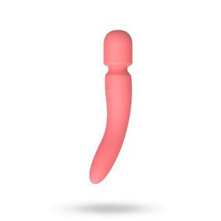 Dual-sided Vibrating Warming Wand Pink