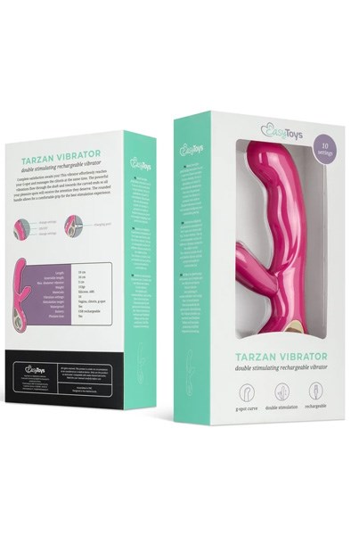 Easytoys Tarzan Vibrator Pink 19 cm