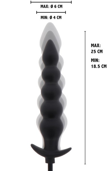 Extreme Inflatable Ribbed Plug 25 cm