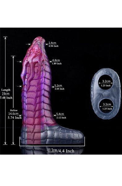 Fantasy Penis Sleeve Purple 19 cm