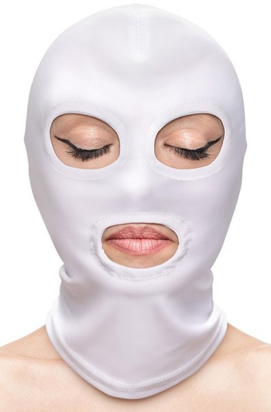 Fetish & Fashion Eyes & Mouth Hood White