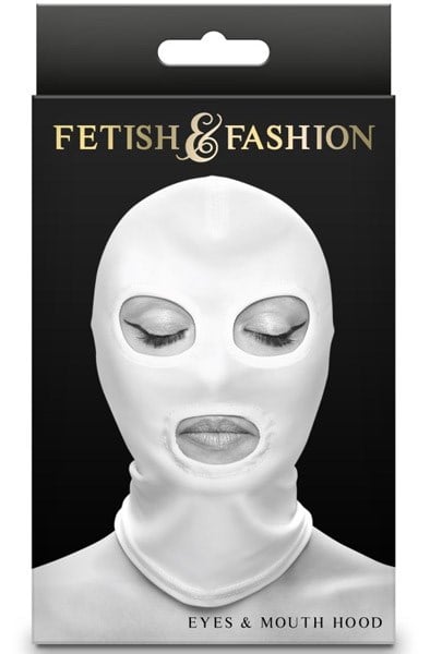 Fetish & Fashion Eyes & Mouth Hood White