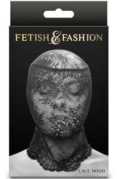 Fetish & Fashion Lace Hood Black