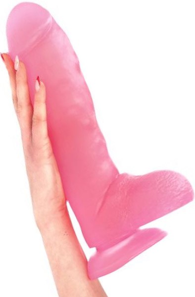 Fulvio Dildo Transparent Pink 31 cm