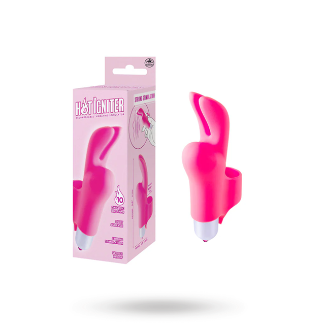 HOT IGNITER FINGER VIBE + PURE LUBE MASSAGEOLJA VATTENMELON KIT