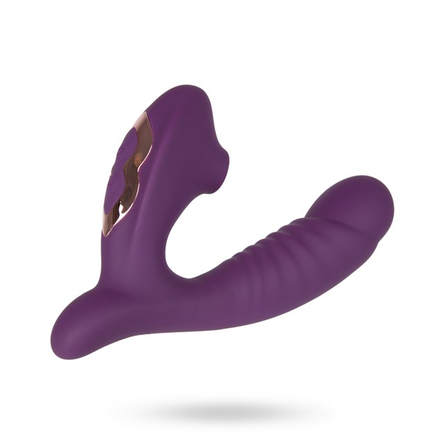 G-Lover 10 Vibe Modes with Clit Sucker - Purple