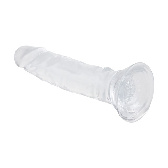 Genomskinlig dildo 16 cm