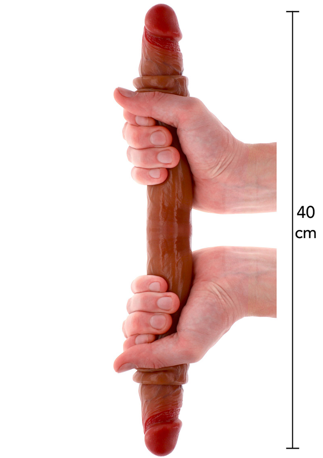 Get Real Silicone Foreskin Double Dong 40 cm