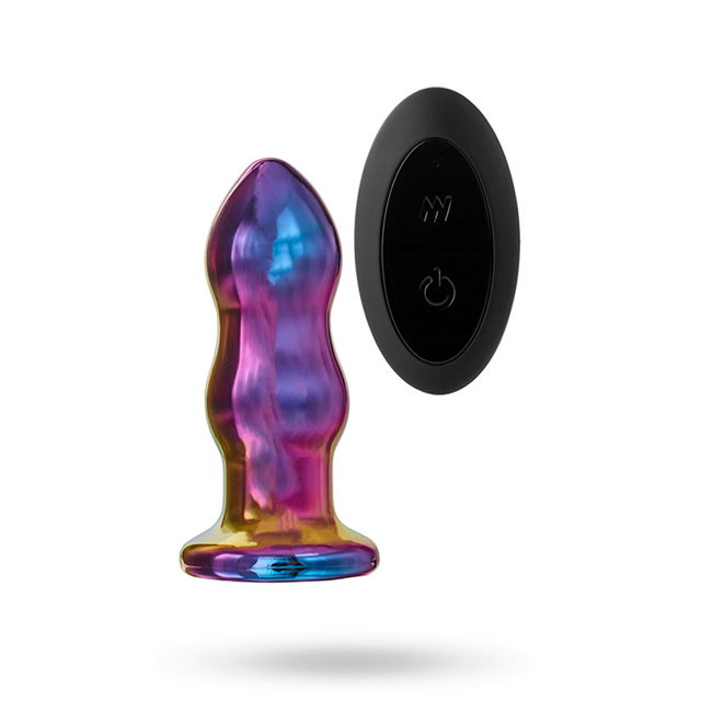 Glamour Glass Remote Vibe Curved Plug