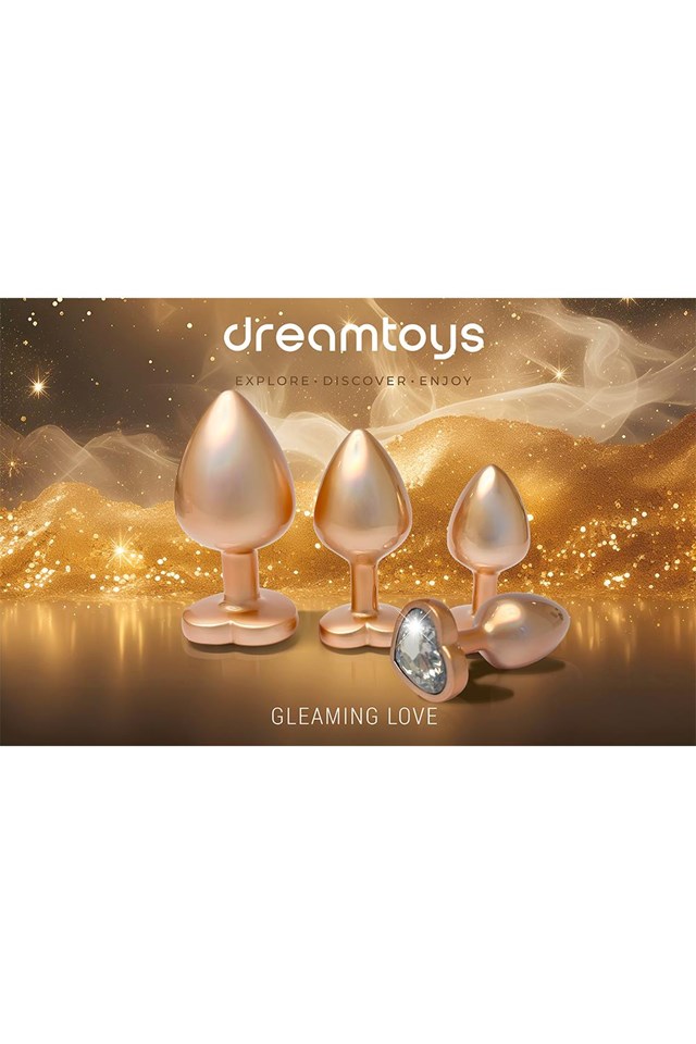 GLEAMING LOVE PEARL GOLD PLUG SET