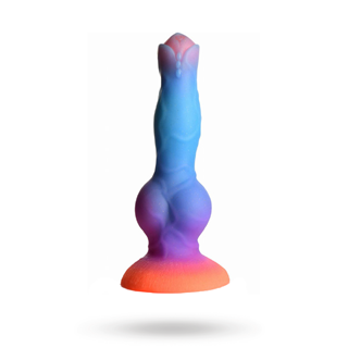 Glow-in-the-dark Silicone Alien Dildo 21,5 Cm