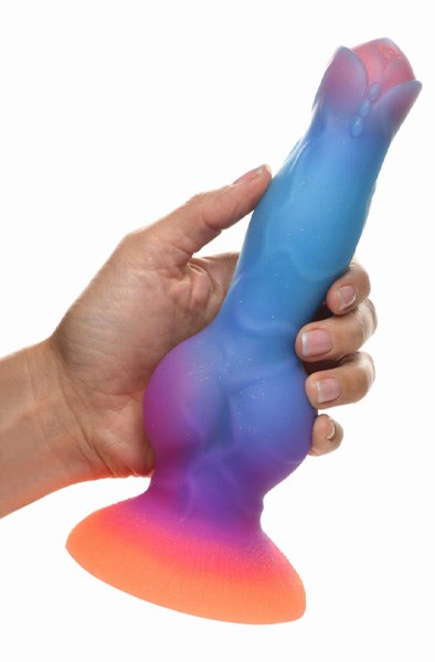 Glow-In-The-Dark Silicone Alien Dildo 21,5 cm