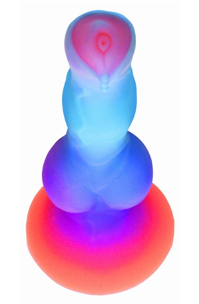 Glow-In-The-Dark Silicone Alien Dildo 21,5 cm