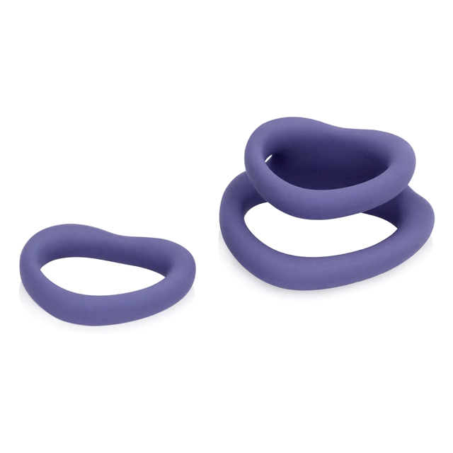 Heart Cockring Set - Violet Storm