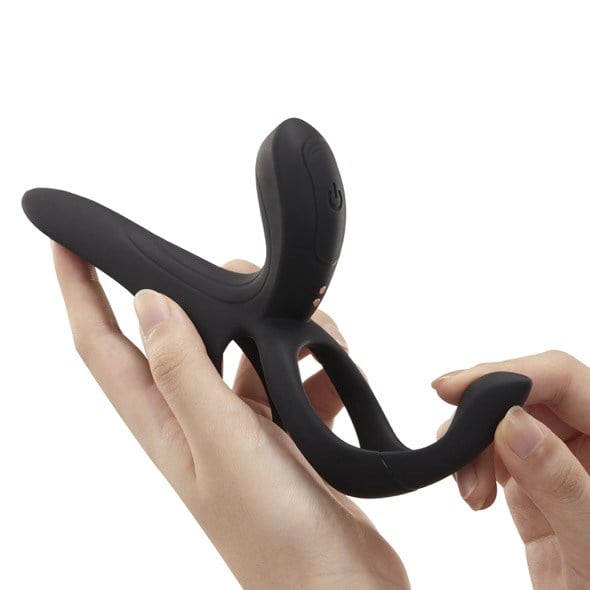 Pleasure Pivot App-controlled Couples Vibrator Black