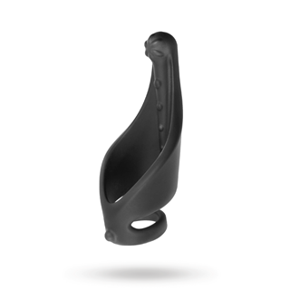 Jet Horny Cock Ring With Ball Strap & Clit Stimulator