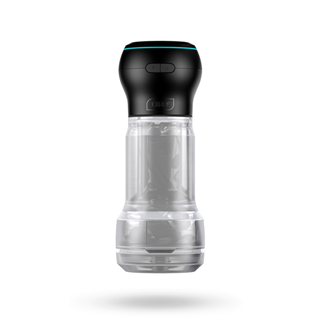 Kiiroo - Feel Crystal Pocket Stroker + Powerblow Black