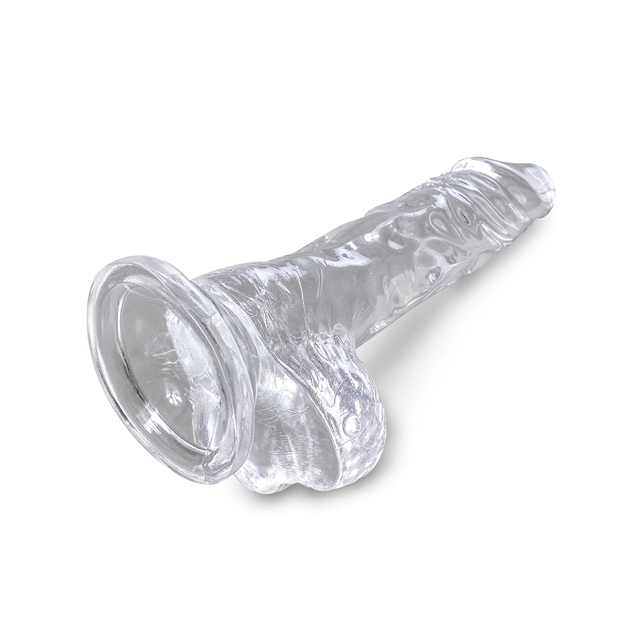 King Cock Clear 10 cm Cock with Balls