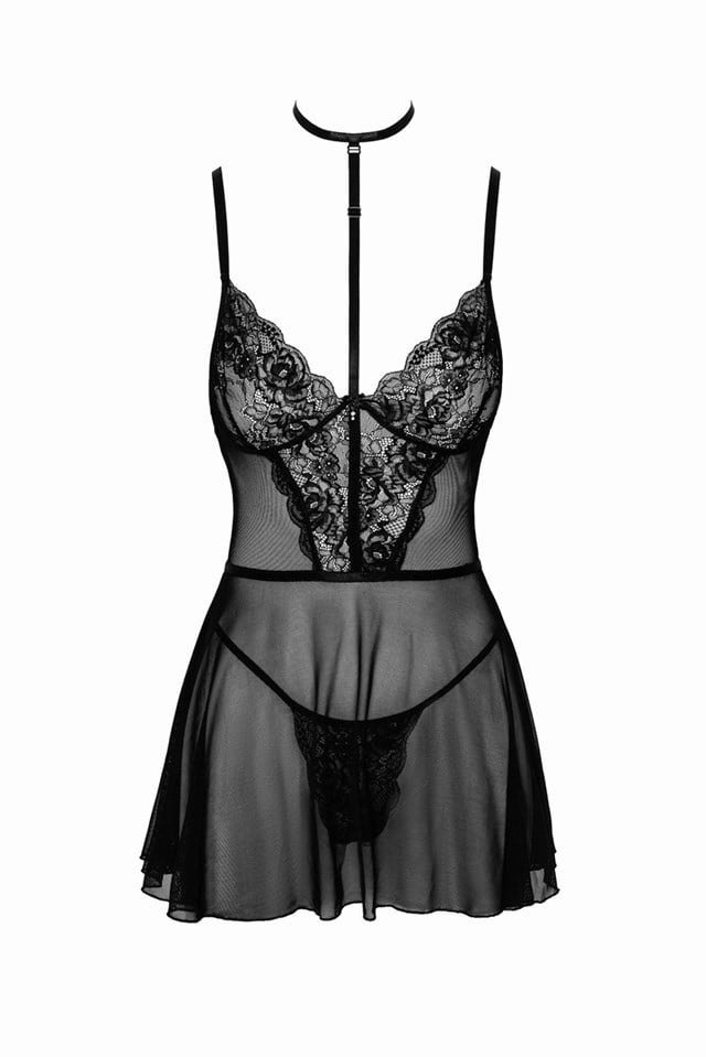 KISS249 First Kiss Babydoll Black