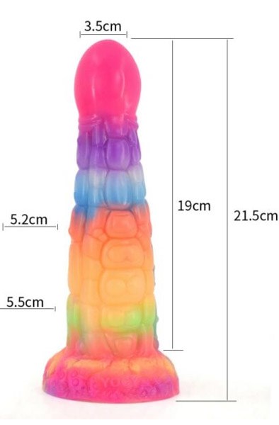 Kraken Glow-in-The-Dark Dildo 21,5 cm