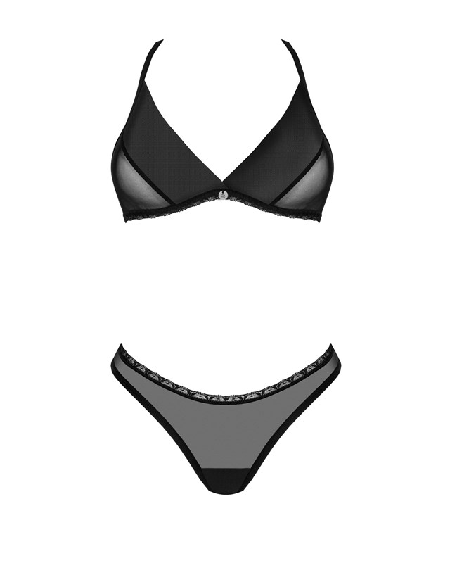 LATINESA SET BRA & THONG BLACK