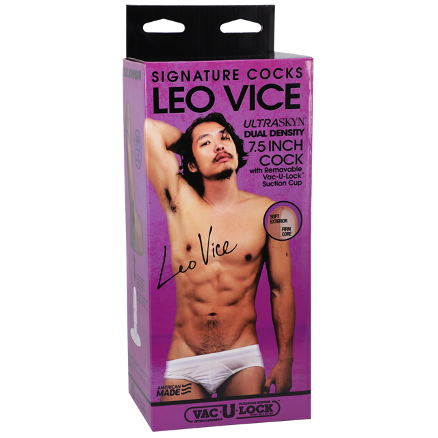 Leo Vice ULTRASKYN with Removable Suction Cup 15 cm - Caramel