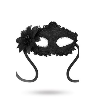 Masks Venetian Eyemask Side Flower Black